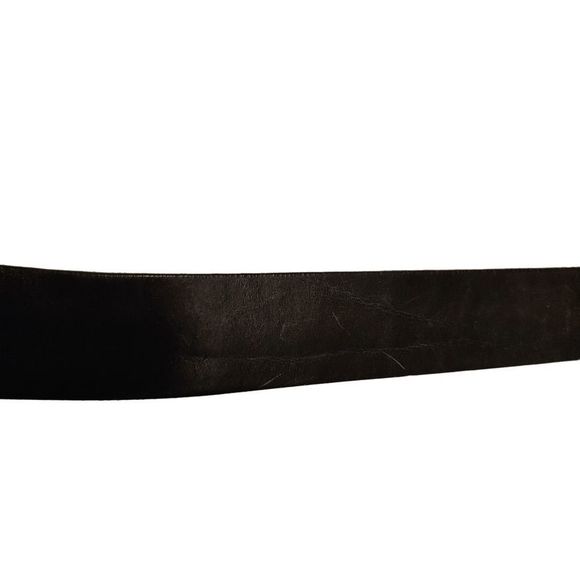 Levi Belt Logo Metal Buckle 100% Real Leather circa 90' s Black size S - Picture 16 of 16